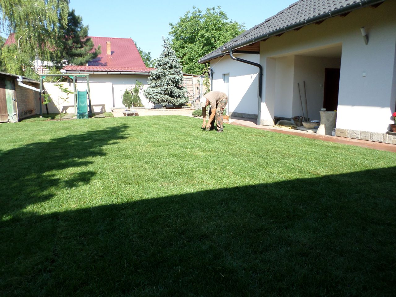 Öntözőrendszer telepítés - Kiss Kertész referencia